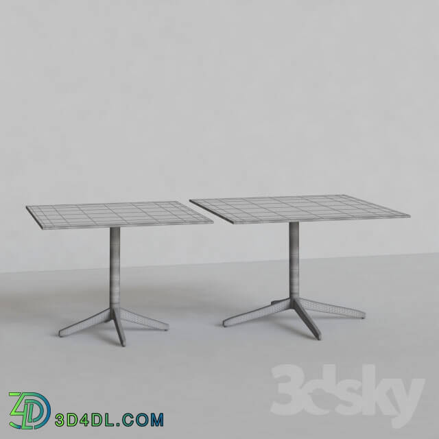 Table - Plank MISTER X table Mod. 9510-51 _70x70_ _Mod. 9511-51 _80x80_