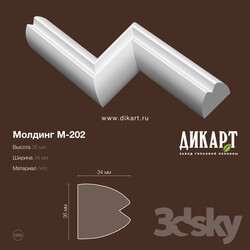 Decorative plaster - M-202_35Hx34mm 