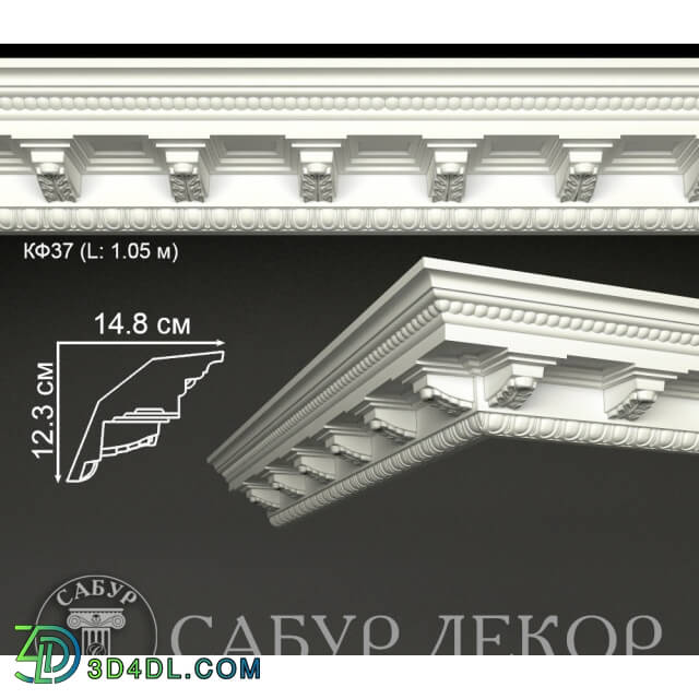 Decorative plaster - Sabur Decor Cornice 2015 KF37