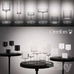 Tableware - Orrefors glasses by Karl Lagerfeld 