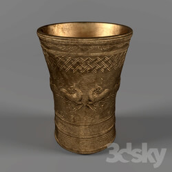 Other decorative objects - gold old vase 