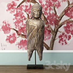 Other decorative objects - Albesia Wood Buddha Decoration 
