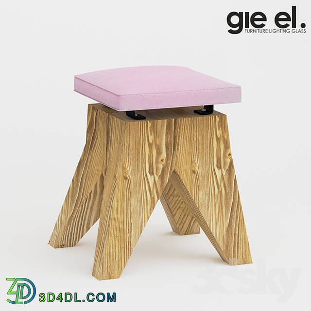 Chair - Velor stool by Gie El