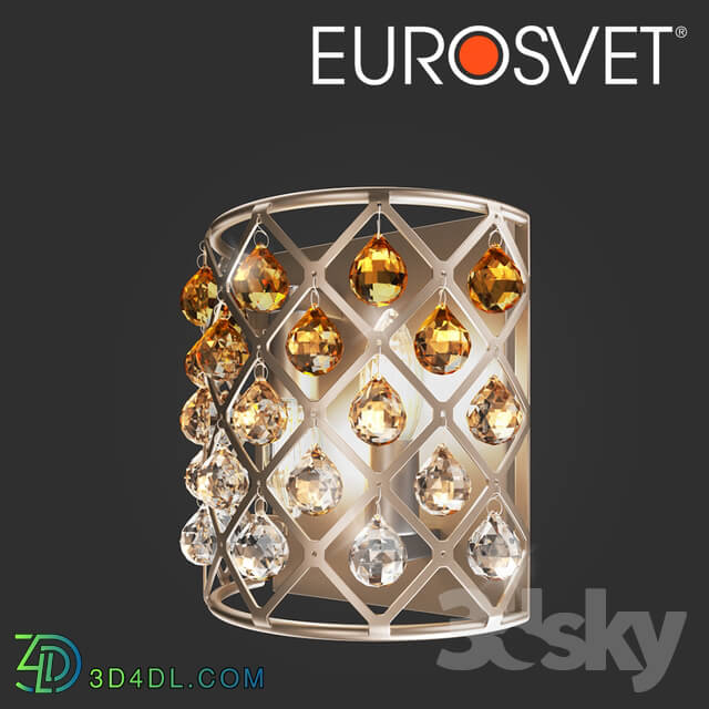 Wall light - OM Bra with Bogate__39_s 307_2 Perline Crystal