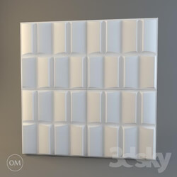 3D panel - _OM_ 3d wall panel _Artpole__ Wave 