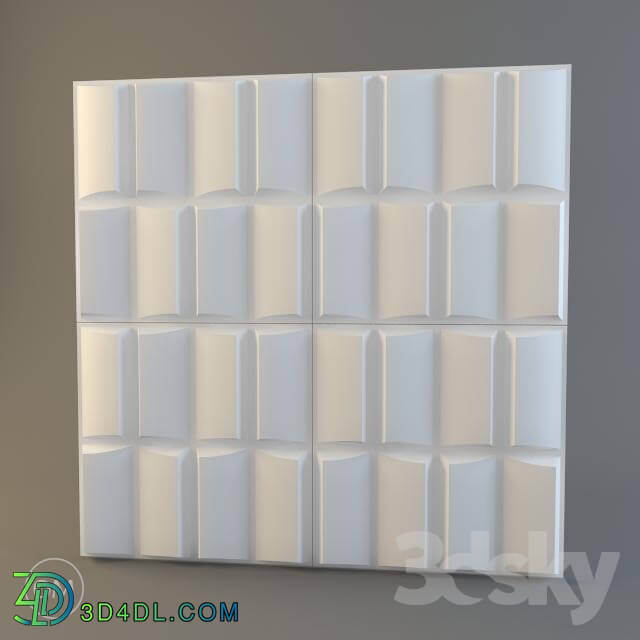 3D panel - _OM_ 3d wall panel _Artpole__ Wave