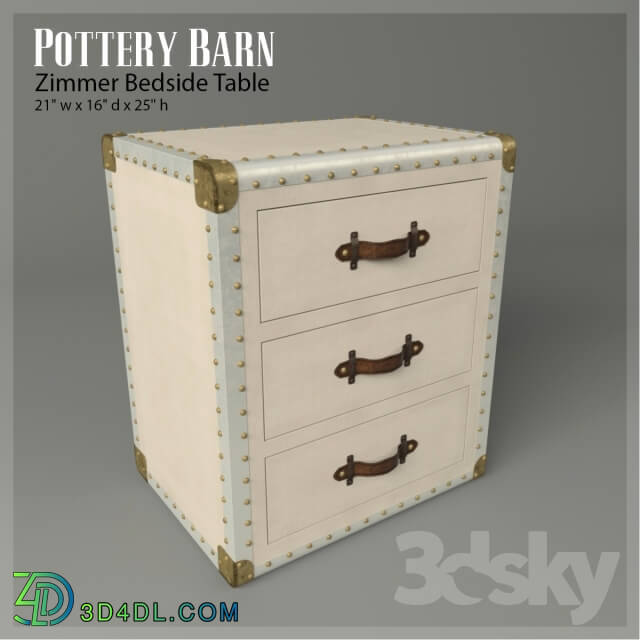 Sideboard _ Chest of drawer - Bedside table Zimmer Bedside Table _Pottery Barn_