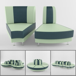 Sofa - The modular elements of the sofa for the office 