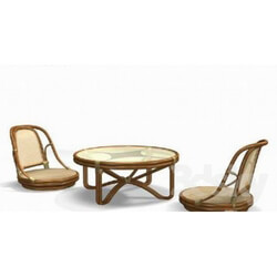 Table _ Chair - a set of bamboo 