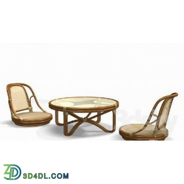Table _ Chair - a set of bamboo
