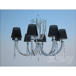 Ceiling light - Chandelier Prearo Noir 2131_8_CR 