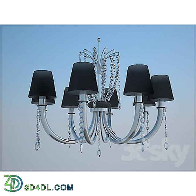 Ceiling light - Chandelier Prearo Noir 2131_8_CR