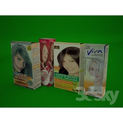 Beauty salon - set colors for hair 