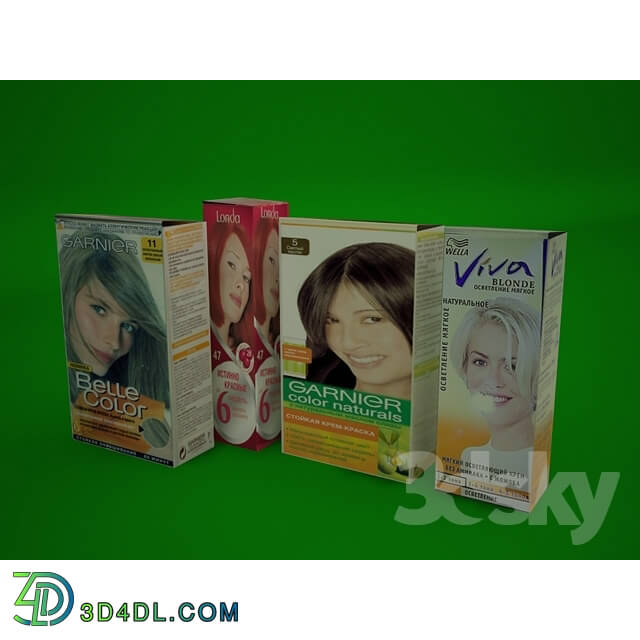 Beauty salon - set colors for hair