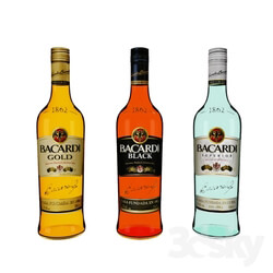 Food and drinks - Bacardi - Gold_ Black_ Superior 