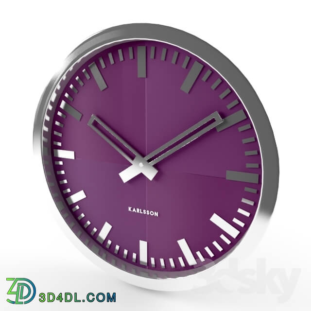 Other decorative objects - CLOCK KARLSSON COLOUR SPLASH