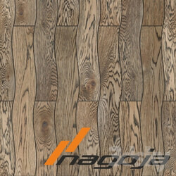 Floor coverings - scalloped-Oak floor 