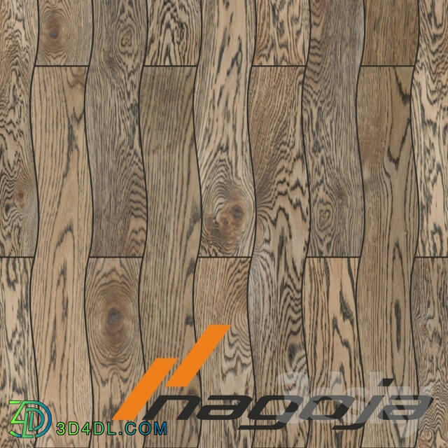 Floor coverings - scalloped-Oak floor