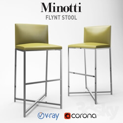 Chair - Chair Minotti Flynt Stool 