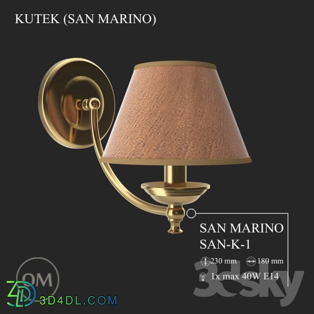 Wall light - KUTEK _SAN MARINO_ SAN-K-1