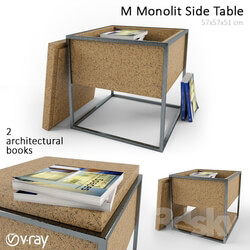 Table - M_Monolit_Side_Table _ _ _ 2_books 