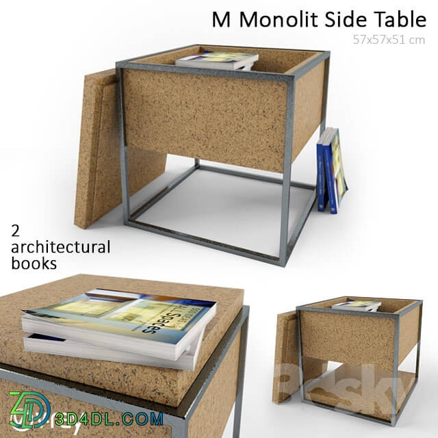 Table - M_Monolit_Side_Table _ _ _ 2_books