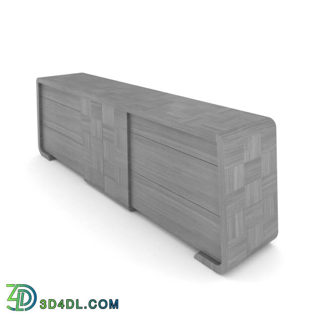 Sideboard _ Chest of drawer - Art Way - Chest _Chess Oak Gray_