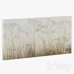 Frame - ATGR1486 Wildflowers Ivory Painting Print on Canvas 