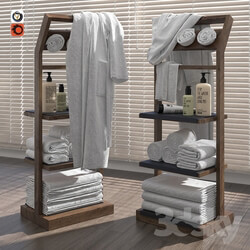 Bathroom accessories - Shelves for bathroom Gunter wooden v2 