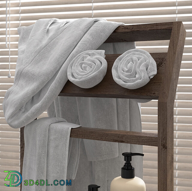 Bathroom accessories - Shelves for bathroom Gunter wooden v2