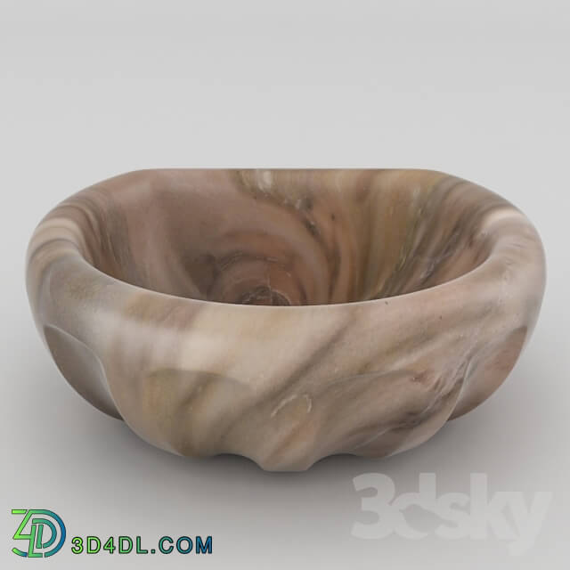 Wash basin - Qurna marble KM11