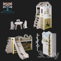 Full furniture set - A collection of children_s furniture_ _Owls_ from CLEVEROOM 
