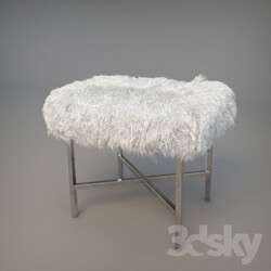 Other soft seating - Poof with fur 