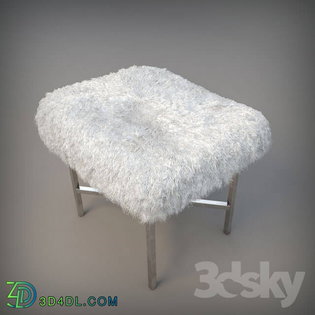 Other soft seating - Poof with fur