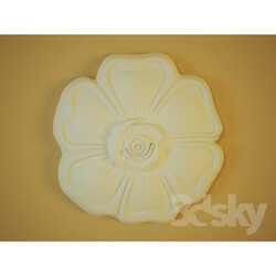 Decorative plaster - plaster flower 