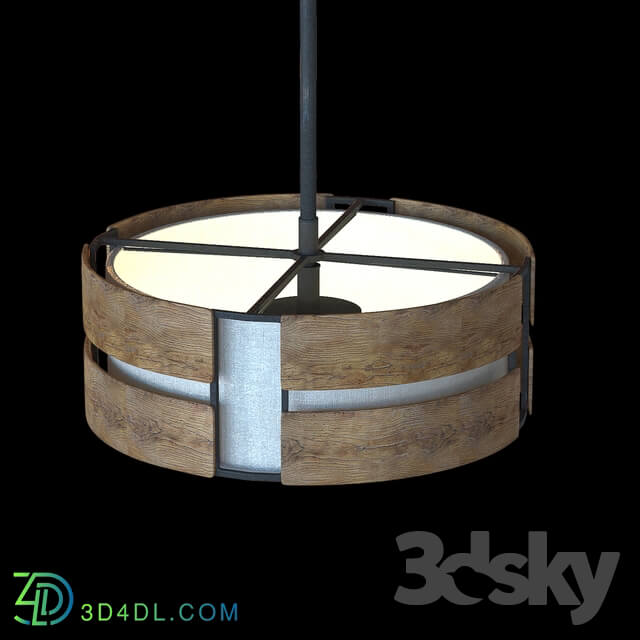 Ceiling light - Lamp Walnut Pendant