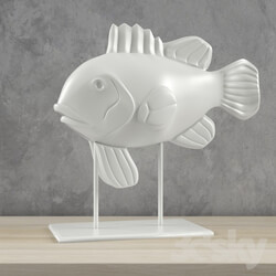 Sculpture - ceramic fish 
