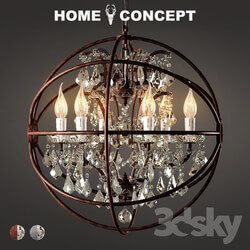 Ceiling light - OM Chandelier Crystal with gyro_ small_ Gyro Crystal Chandelier Small 
