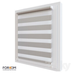 Curtain - Rolling shutters INTEGRA SLIM DUO for installation on the sash window 