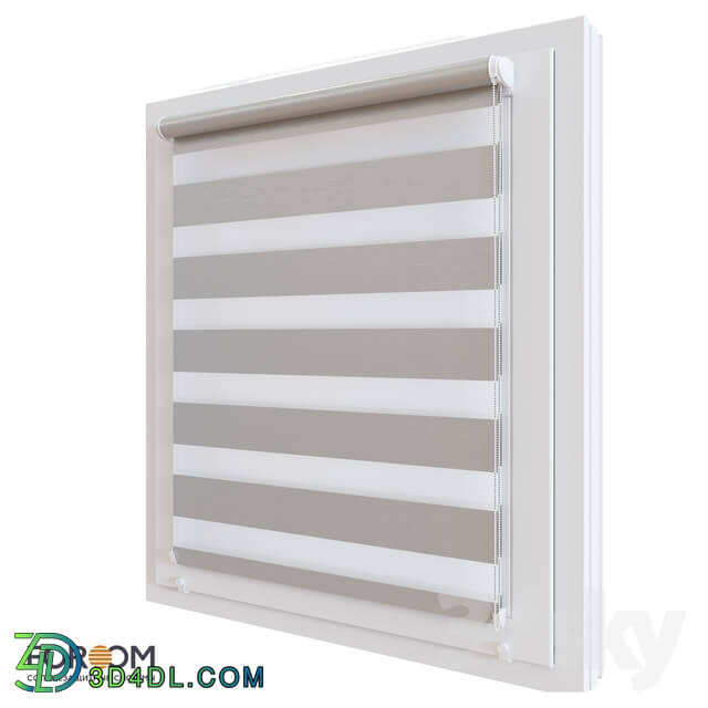 Curtain - Rolling shutters INTEGRA SLIM DUO for installation on the sash window