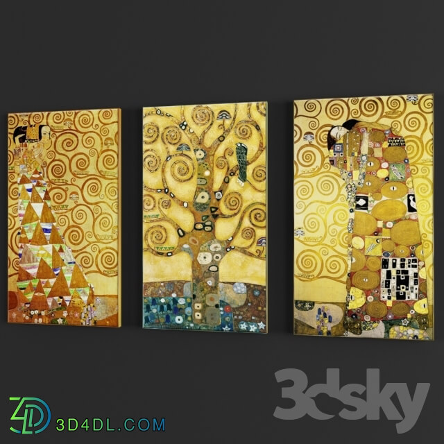 Frame - Triptych _quot_Tree of Life_quot_ Gustav Klimt