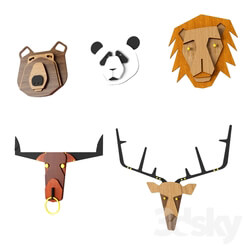 Other decorative objects - Animal Heads 