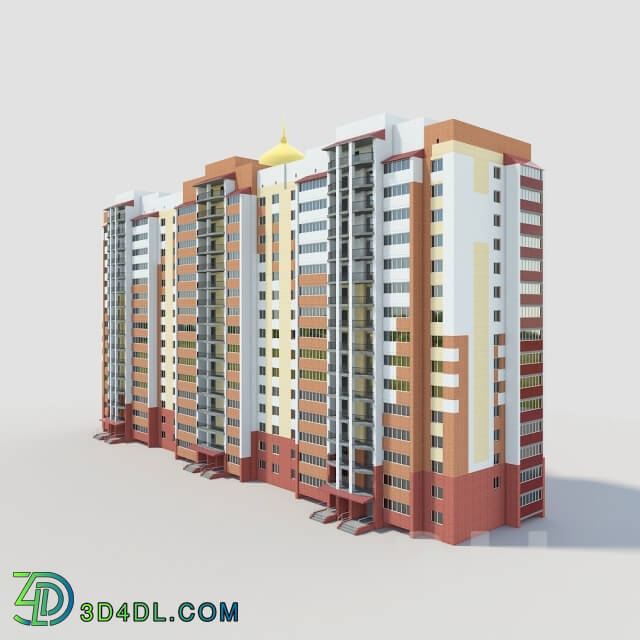 Building - 15-storey building with a dome