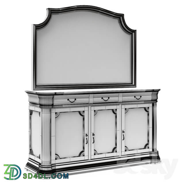 Sideboard _ Chest of drawer - neoclassic drawer