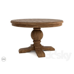 Table - Round trestle table 48 __ 8831-1001M 
