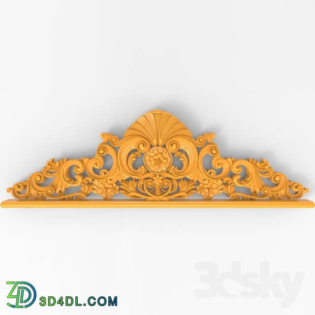 Decorative plaster - Headboard decor