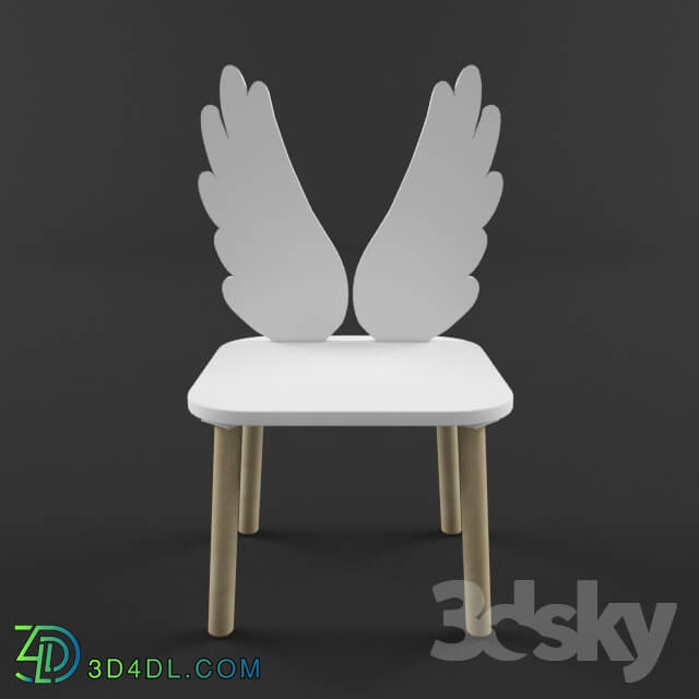 Chair - OM Highchair _Angel_ MAVI WOOD