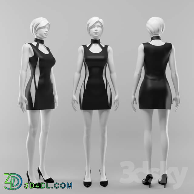 Clothes and shoes - female mannequin 03