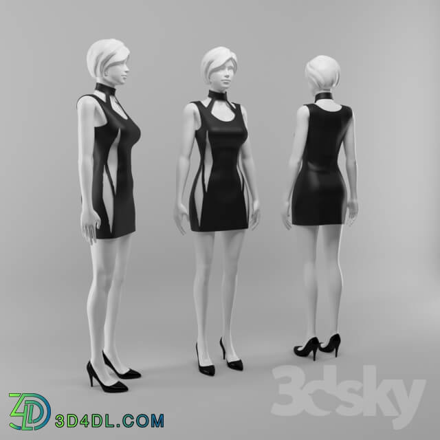 Clothes and shoes - female mannequin 03