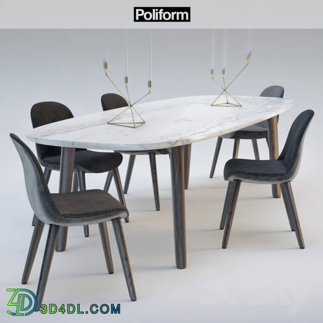 Table _ Chair - Poliform chair MAD DINNING Chair_ table MAD DINNING Table